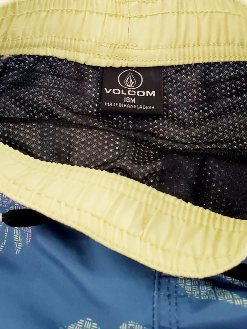 Volcom Baby Boy's 2 Piece Set T Shirt & Swim Shorts Size 18 Months Lemon NWT